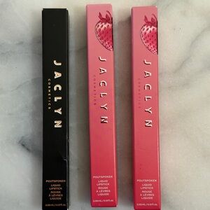 Jaclyn Cosmetics Poutspoken Liquid Lipstick Set - 2 sugared and 1 in control